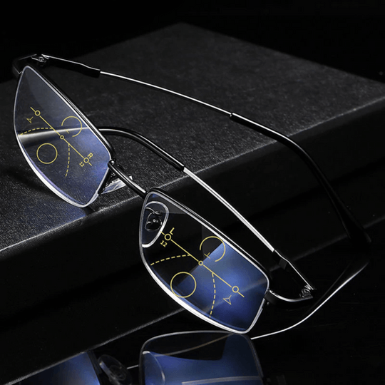 Progressive multifokale Lesebrille mit Antireflex- und UV-Schutz
