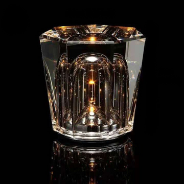 Rechargeable Crystal LED Table Lamp | Warm Light & Wireless Design
