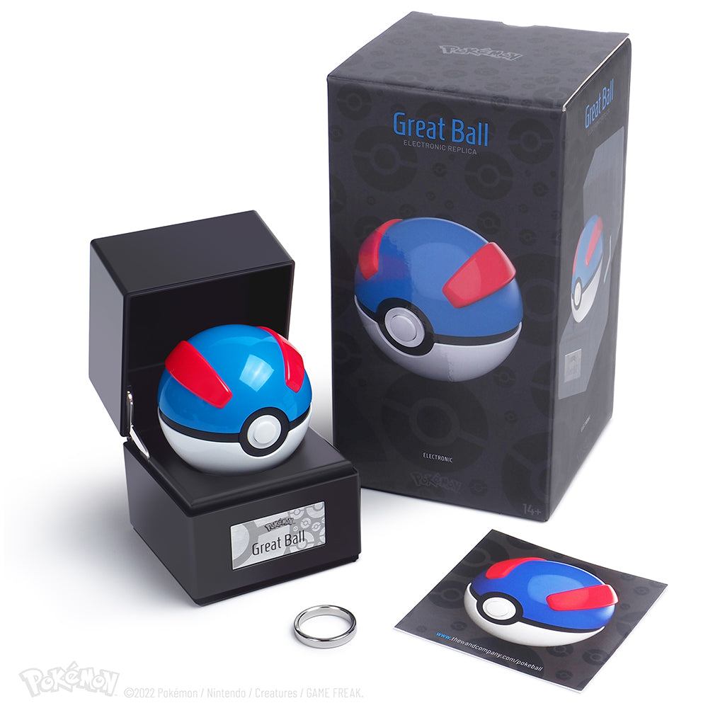 Réplique interactive de la Super Ball en métal moulé Pokémon