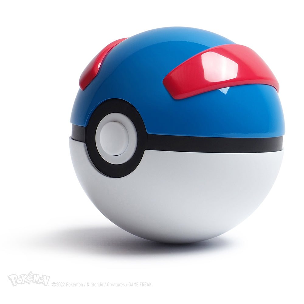 Réplique interactive de la Super Ball en métal moulé Pokémon