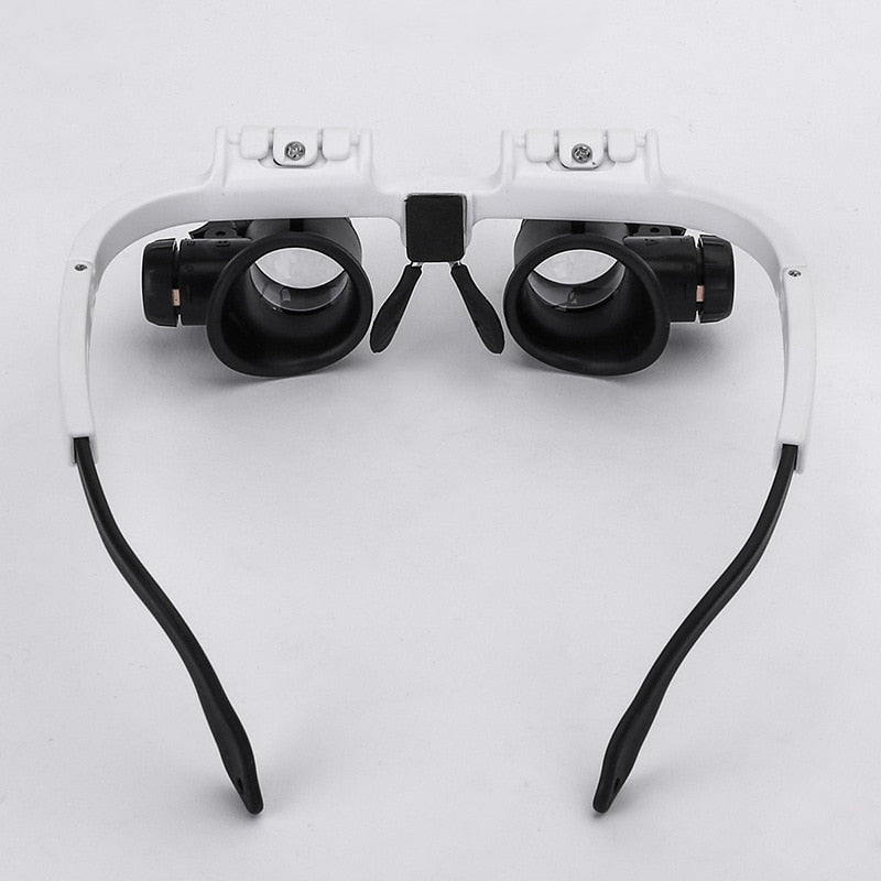 Professional Magnifying Glasses | LED Illuminated 3-Level Magnification