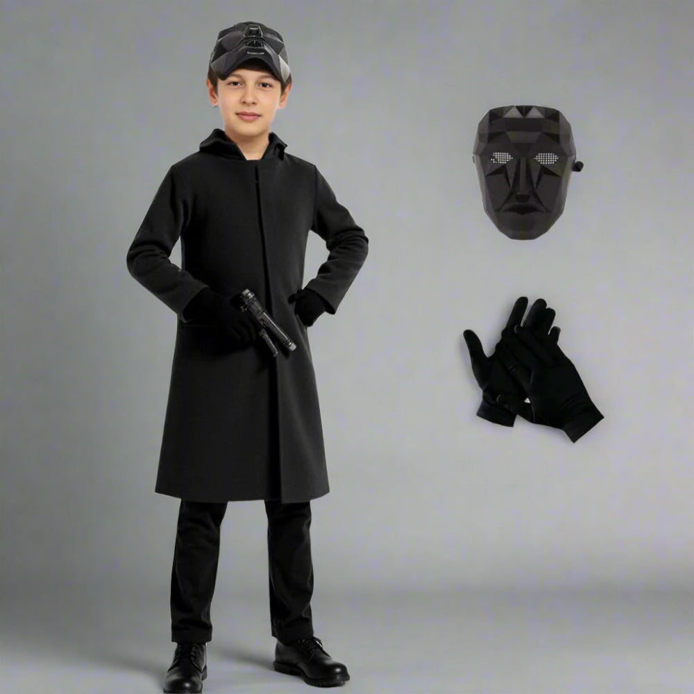 Cosplay Front Man Polyester Outfit Kids Game Guard Costume