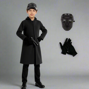Cosplay Front Man Polyester Outfit Kids Game Guard Costume