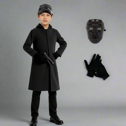 Cosplay Front Man Polyester Outfit Kids Game Guard Costume