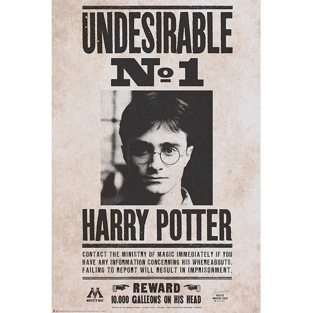 Harry Potter Unerwünscht Nr. 1 Maxi-Wandposter - 61 x 91.5 cm