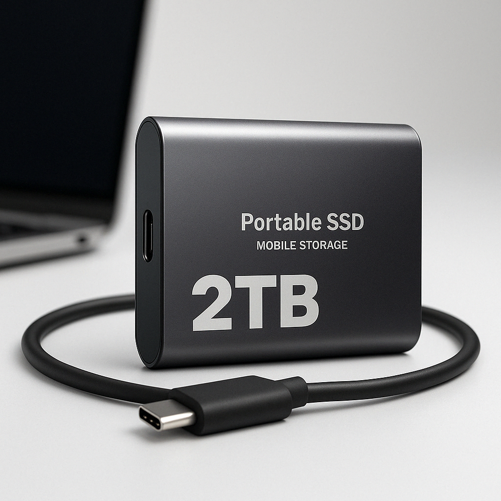 Portable SSD 2TB Hard Drive External Storage Compact Fast Top Quality