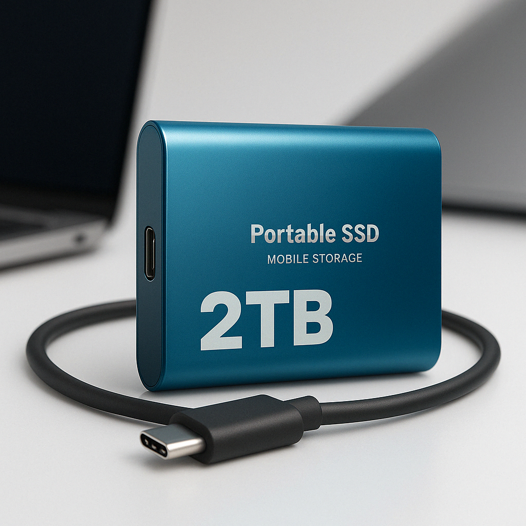 Portable SSD 2TB Hard Drive External Storage Compact Fast Top Quality