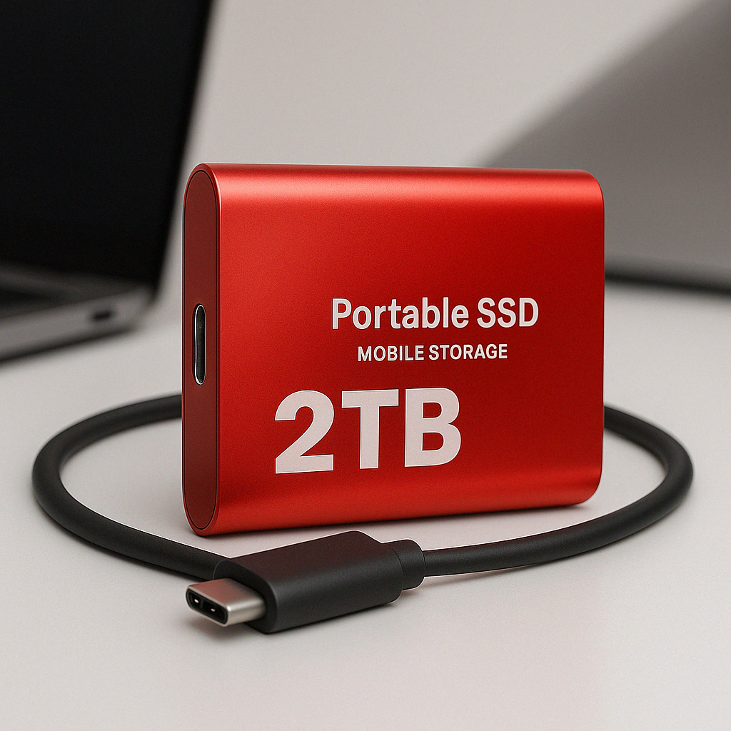 Portable SSD 2TB Hard Drive External Storage Compact Fast Top Quality