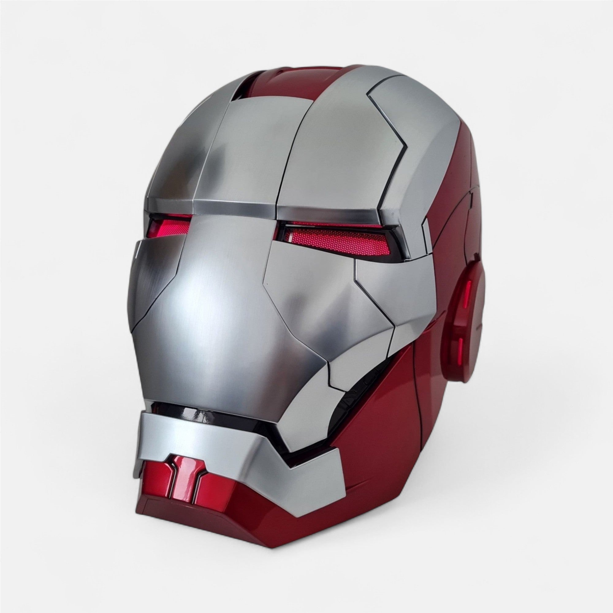 Iron Man MK5 Helmet Silver Edition – Voice-Controlled Cosplay Helmet
