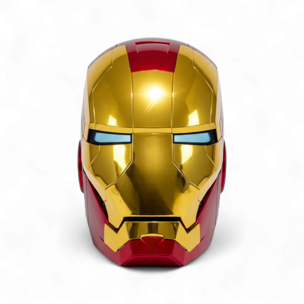 Iron Man MK5 Helmet Gold Edition – Voice-Controlled Cosplay Helmet