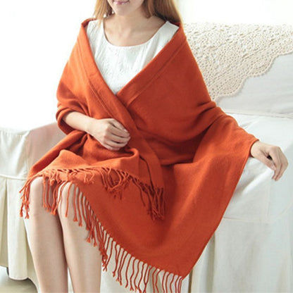 CashmereDream Scarf | Oversized Checked Wrap