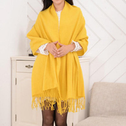 CashmereDream Scarf | Oversized Checked Wrap