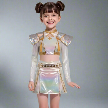 Kpop Costume Girls Holographic Outfit