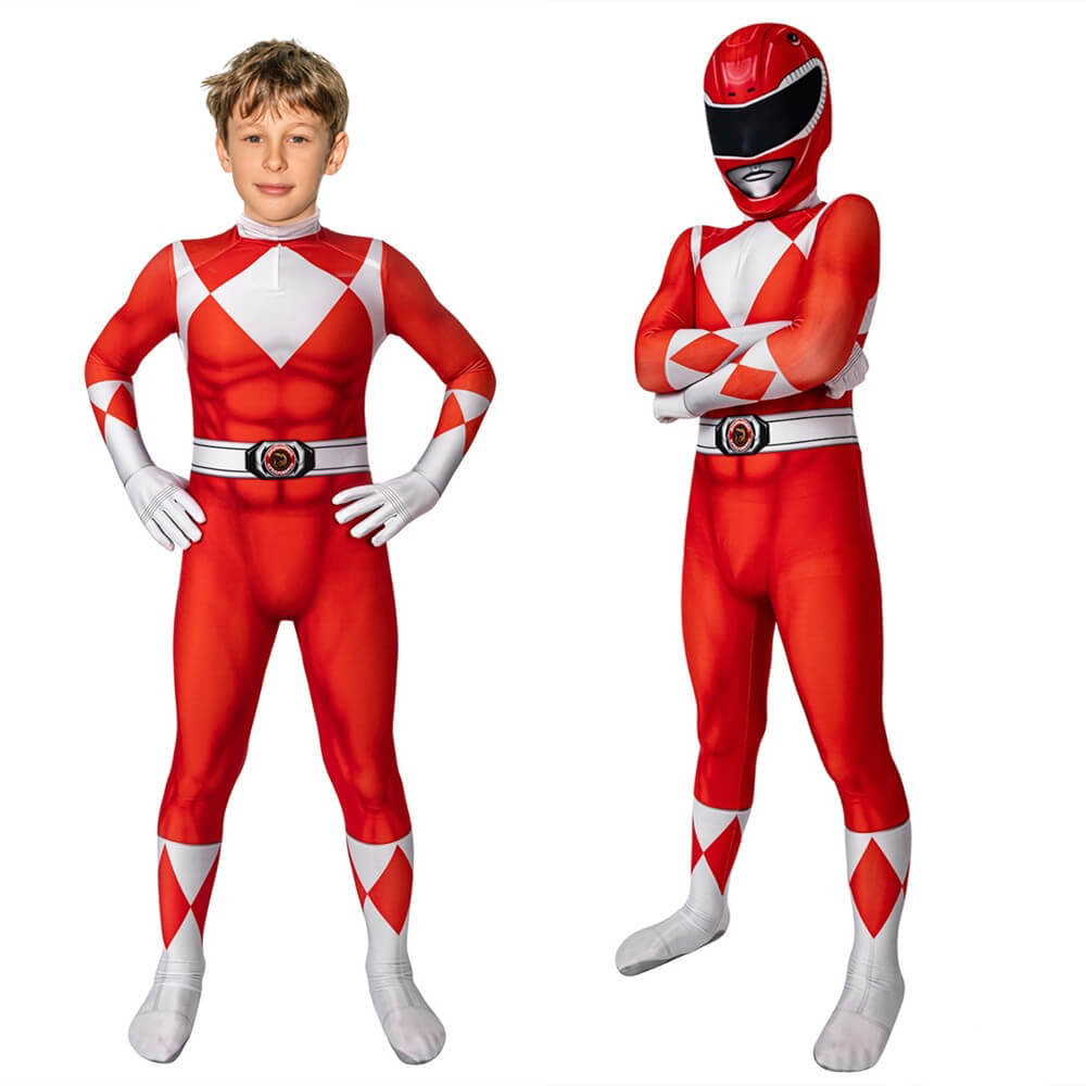 Kid Ranger Costume Jumpsuit | Superhero Cosplay