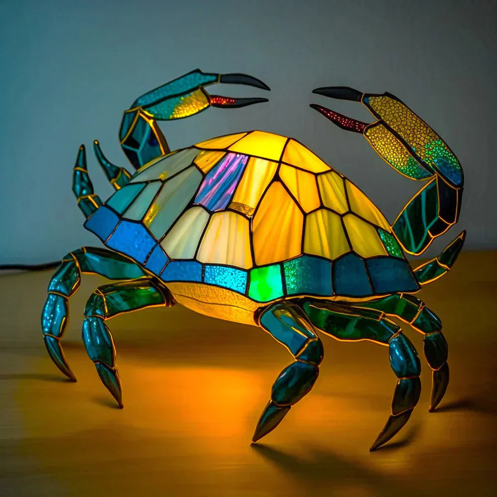 AnimalGlow Table Lamp | Stained-Glass Style Animal Design