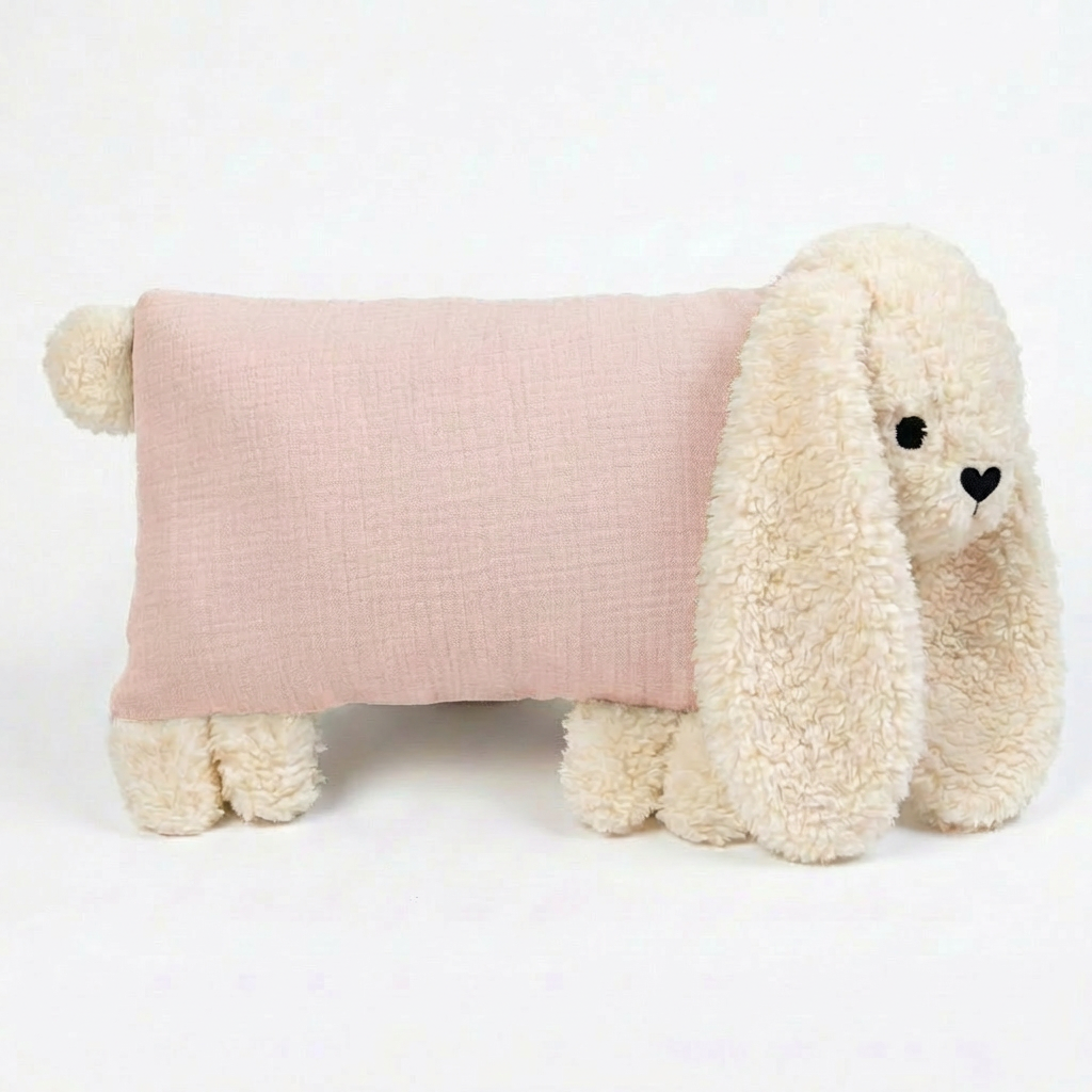 Personalised Rabbit Soft Toy with Organic Cotton and Merino Wool