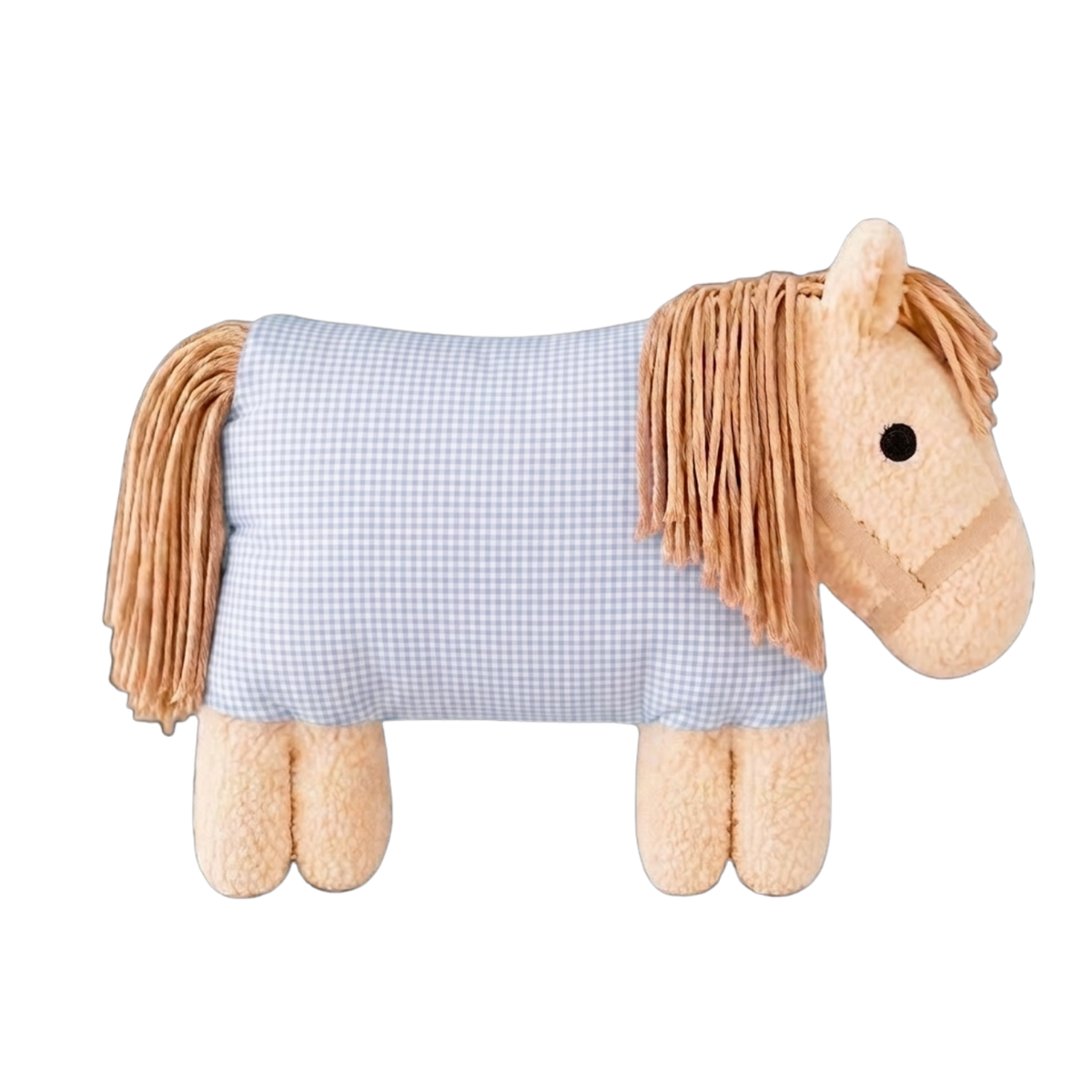 Personalised Horse Soft Toy with Organic Cotton and Merino Wool