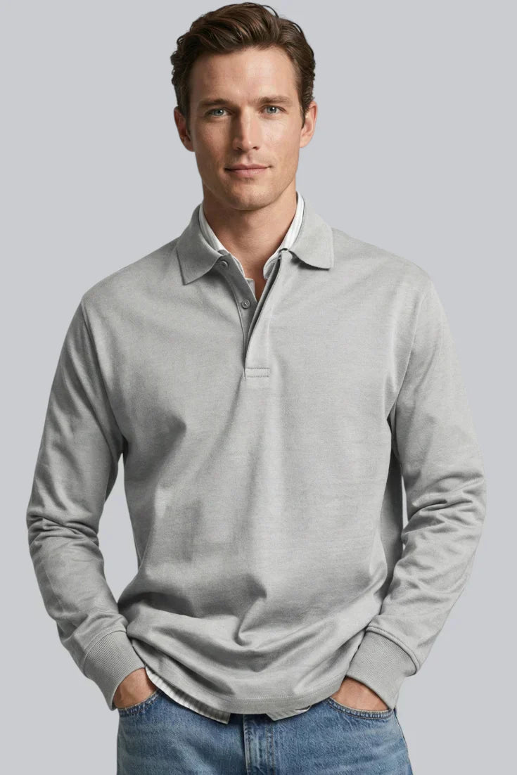 Men’s Half-Zip Sweater featuring Mock Neck and Ribbed Cuffs