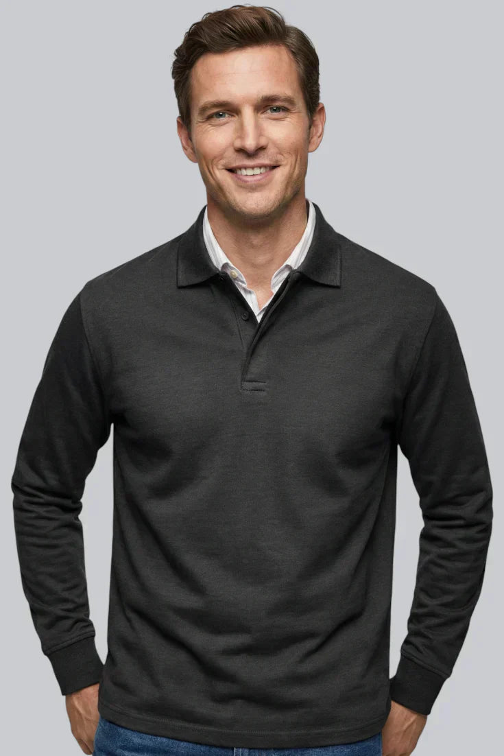 Men’s Half-Zip Sweater featuring Mock Neck and Ribbed Cuffs