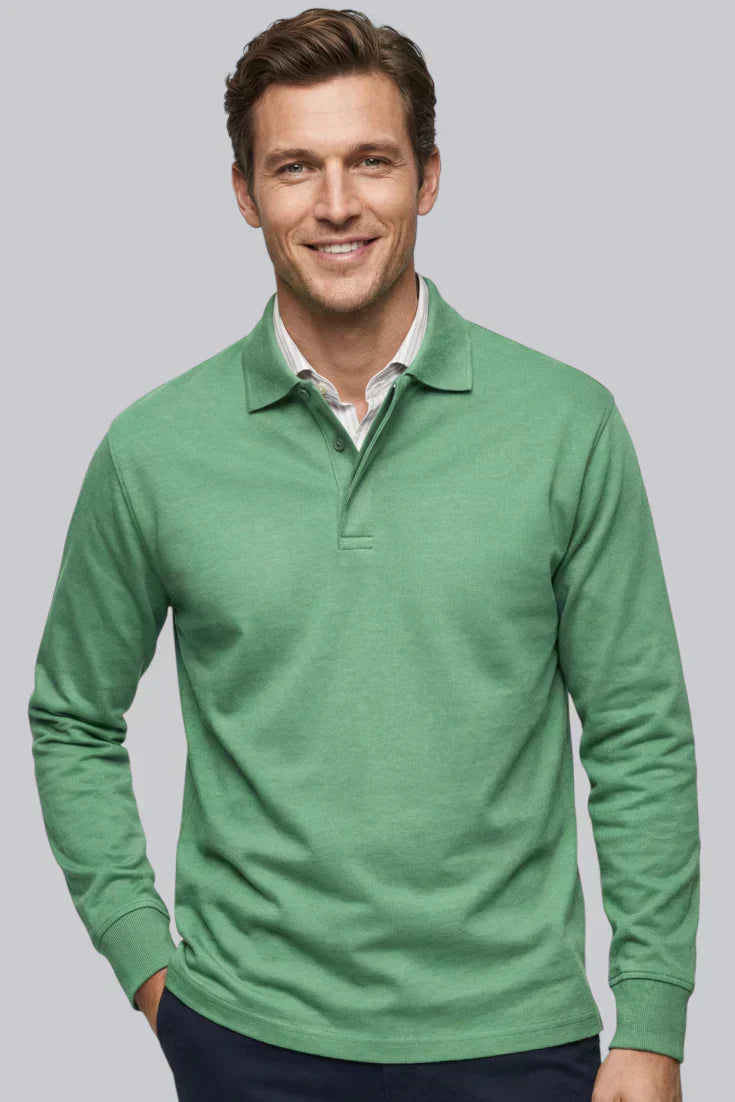 Men’s Half-Zip Sweater featuring Mock Neck and Ribbed Cuffs