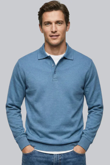 Men’s Half-Zip Sweater featuring Mock Neck and Ribbed Cuffs