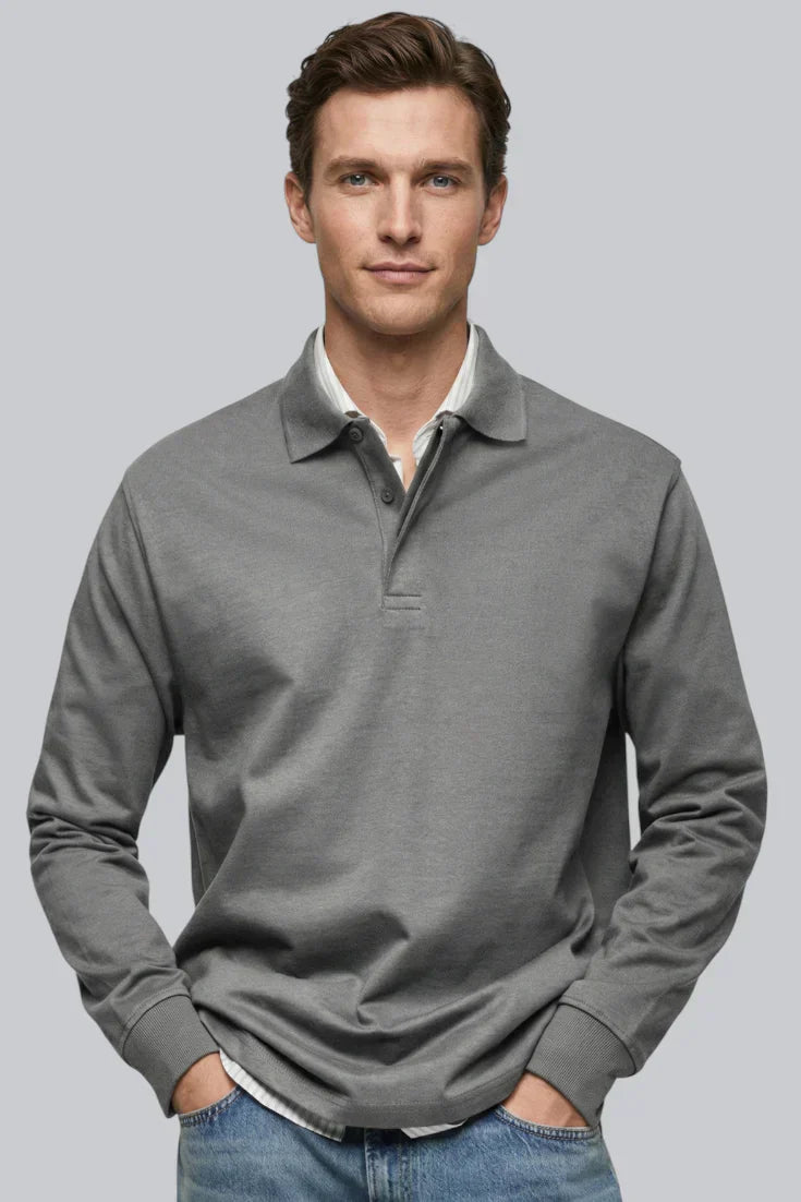 Men’s Half-Zip Sweater featuring Mock Neck and Ribbed Cuffs