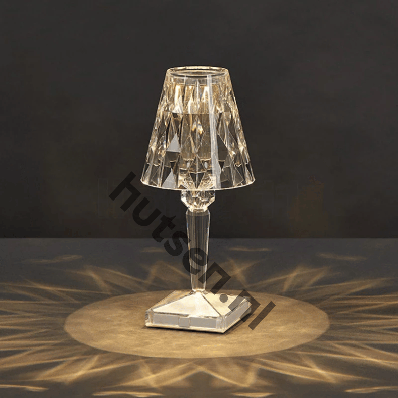 Dimmable Wireless LED Crystal Table Lamp for Modern Home Decor