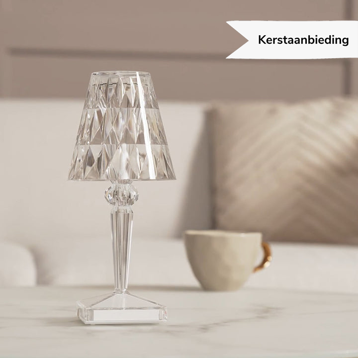 Dimmable Wireless LED Crystal Table Lamp for Modern Home Decor