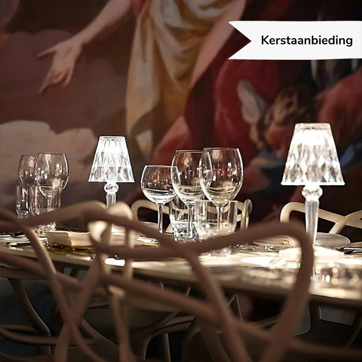 Dimmable Wireless LED Crystal Table Lamp for Modern Home Decor