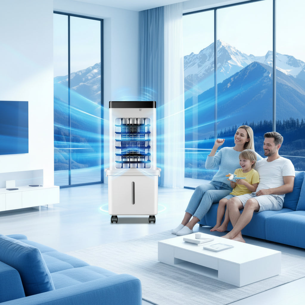 3-in-1 Portable Air Cooler – Cooling Fan & Dehumidifier