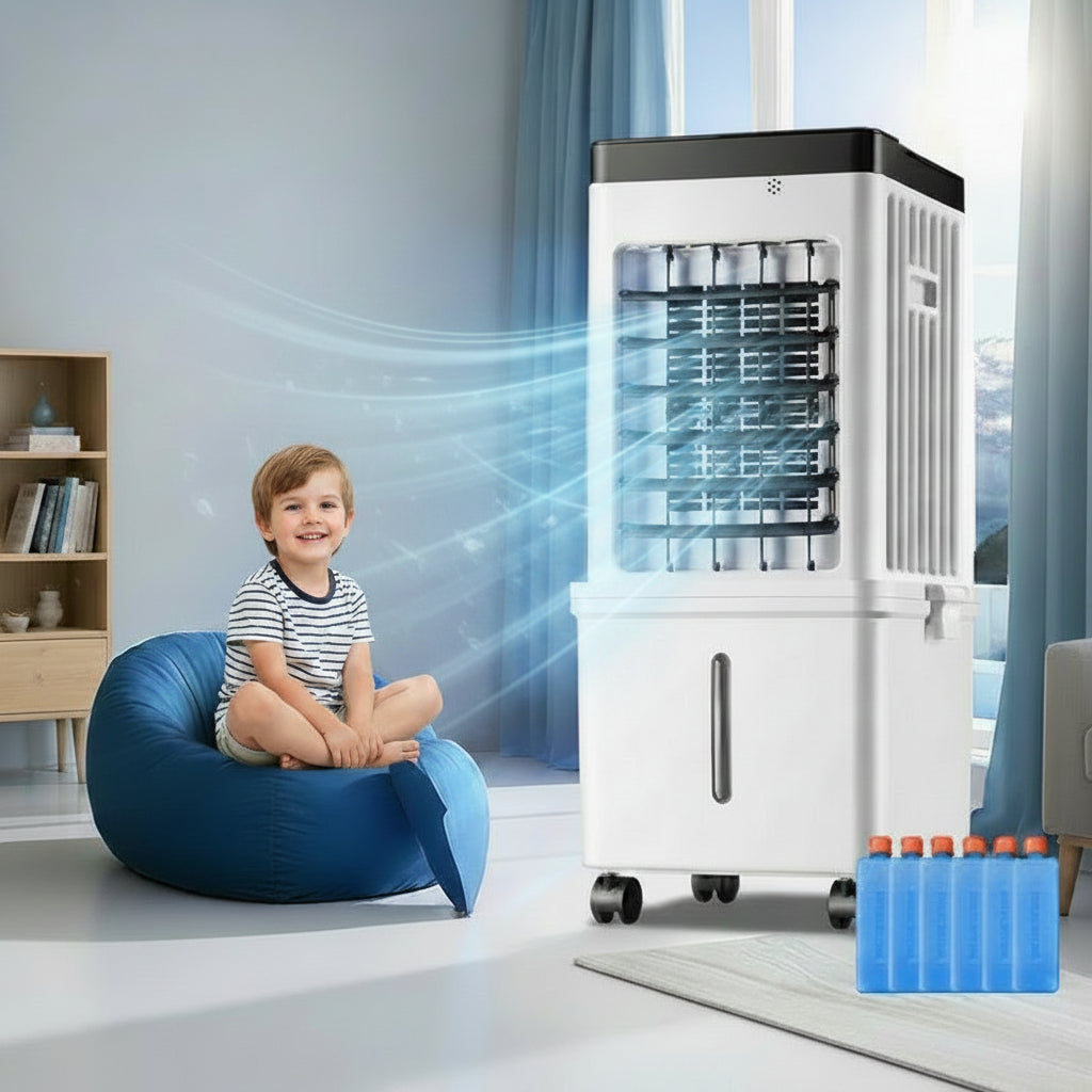 3-in-1 Portable Air Cooler – Cooling Fan & Dehumidifier