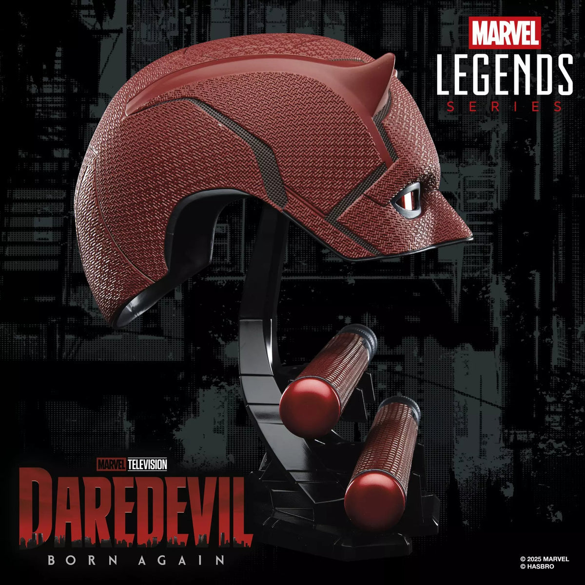 Marvel Legends Series Daredevil: Born Again Premium-Rollenspielmaske und Billy Club - Sammlerstück