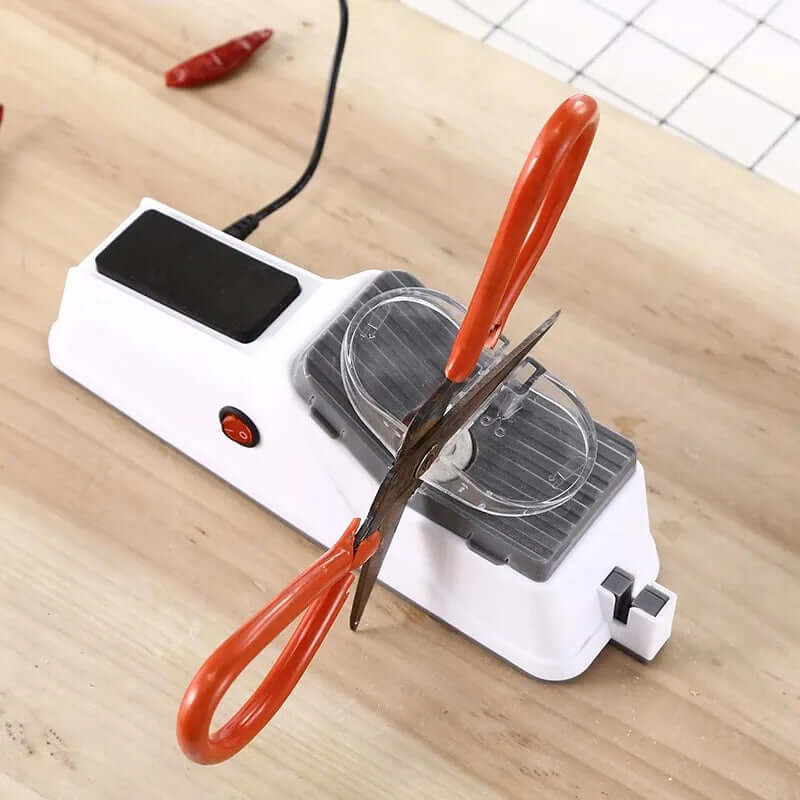 Aiguiseur de couteaux électrique rechargeable - aiguiseur compact de lames et de ciseaux de cuisine