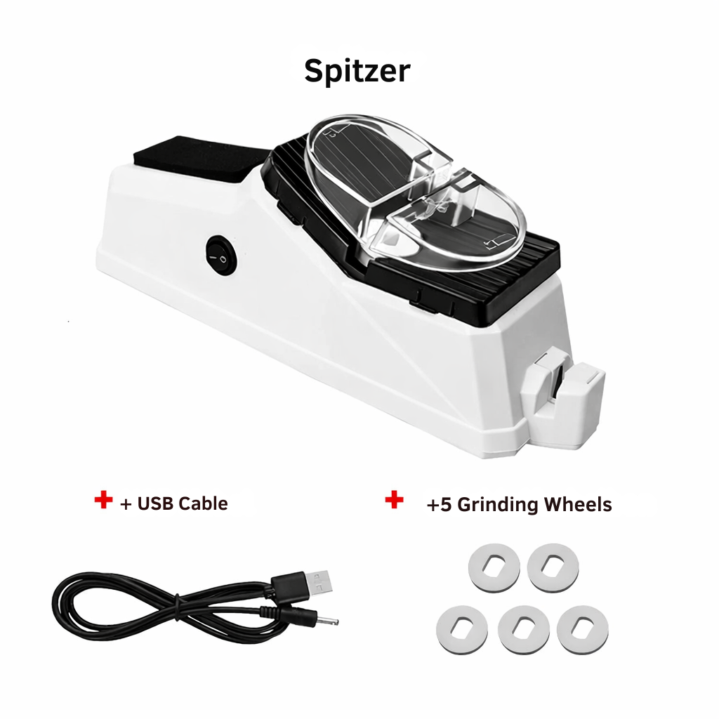 Aiguiseur de couteaux électrique rechargeable - aiguiseur compact de lames et de ciseaux de cuisine