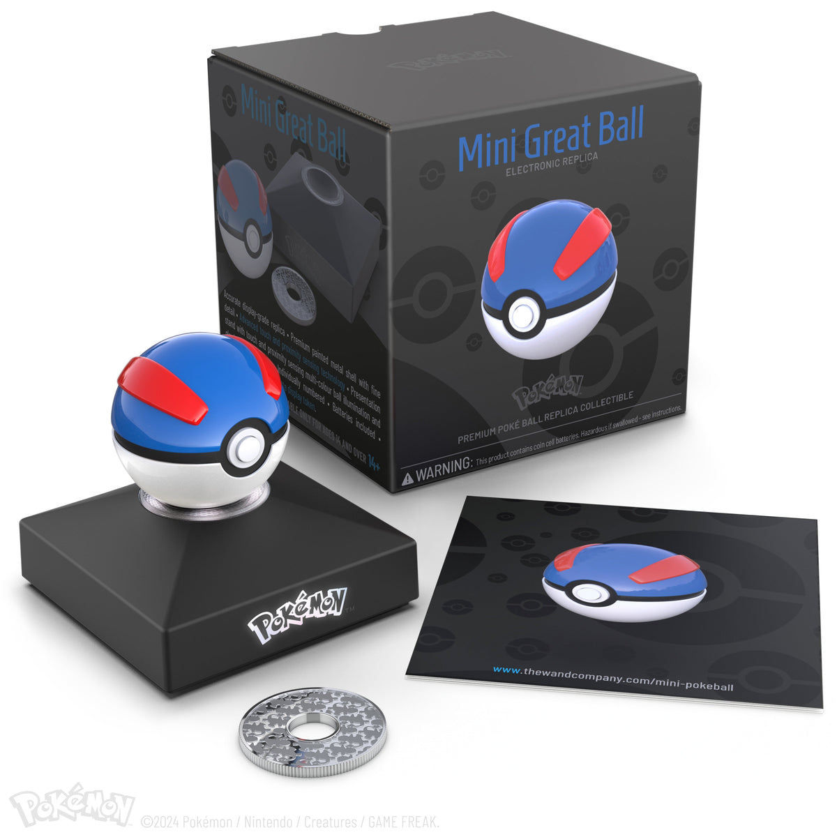 Pokémon Die-Cast Mini Great Ball Interactive Replica