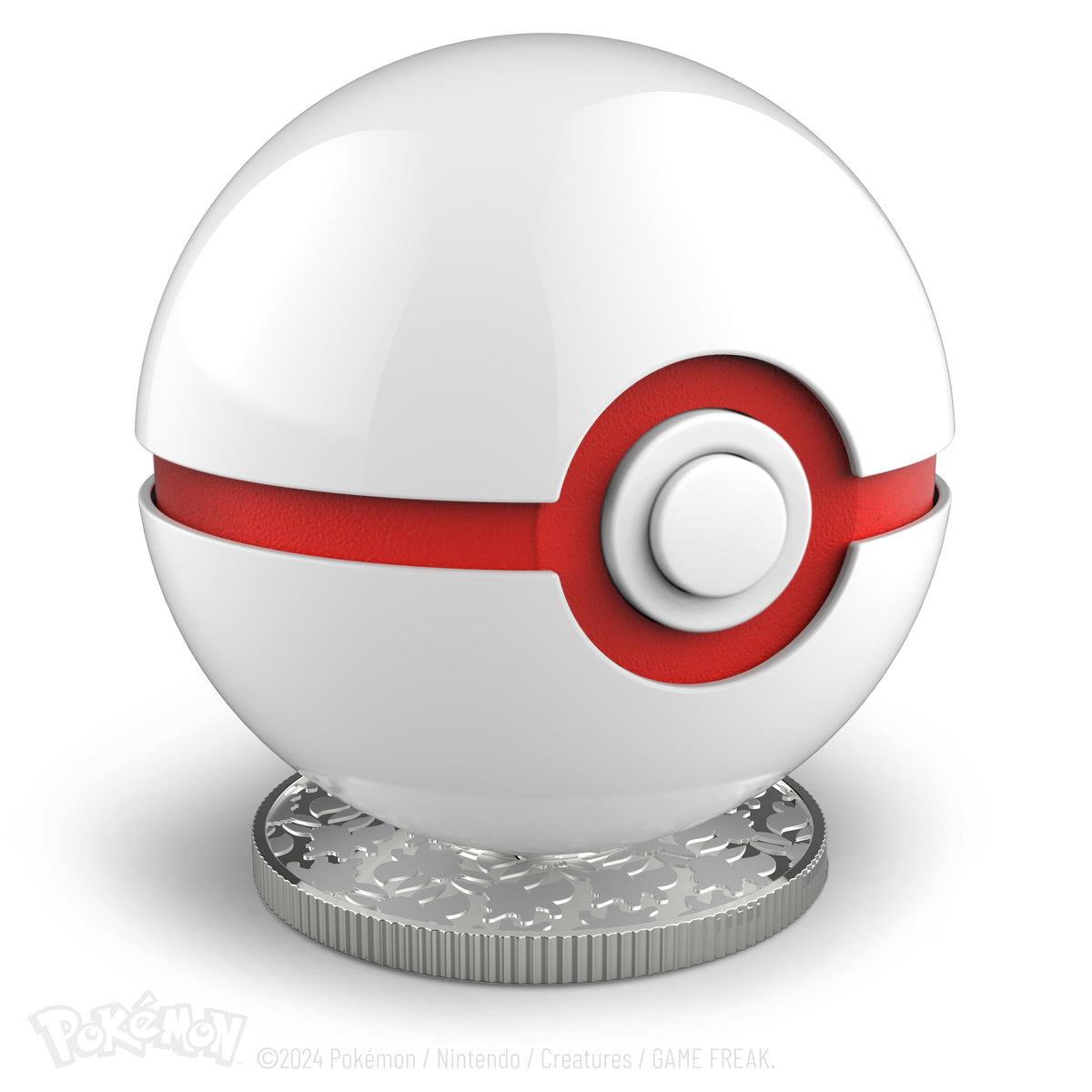 Pokémon Die-Cast Mini Premier Ball Interactive Replica