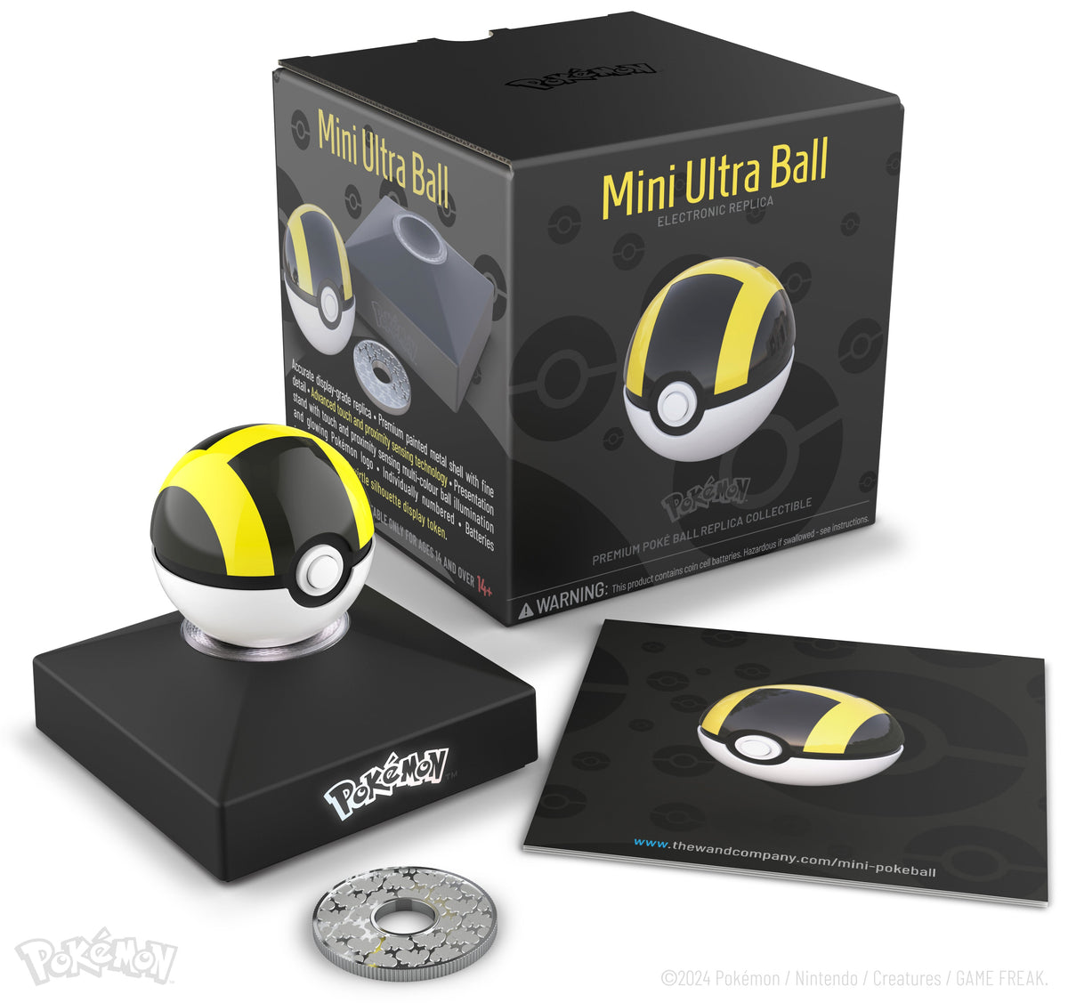 Pokémon Die-Cast interactieve replica van de Mini Ultra Ball