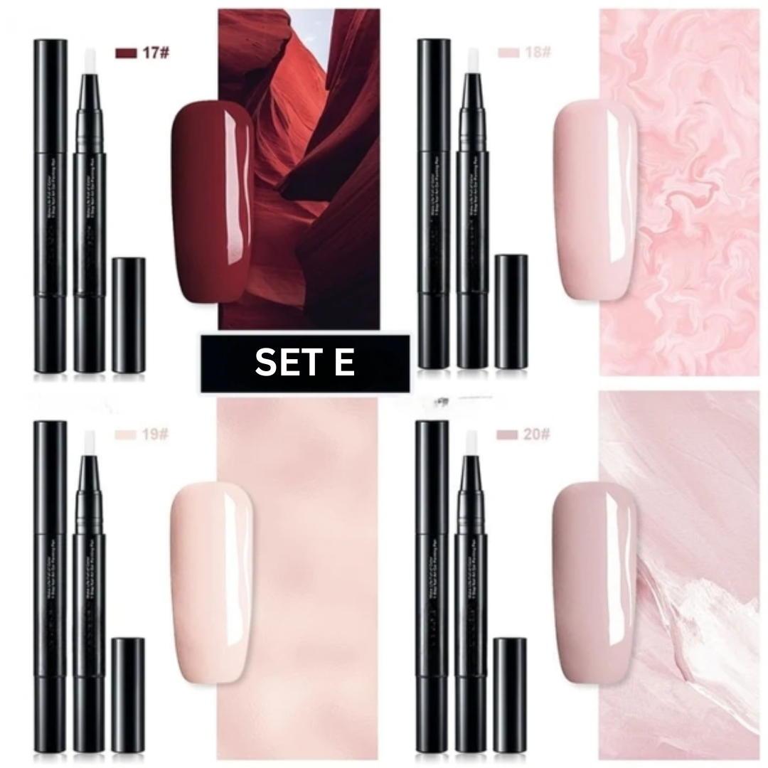 Gelnagelkunstpennen - precieze, sneldrogende manicurekleur