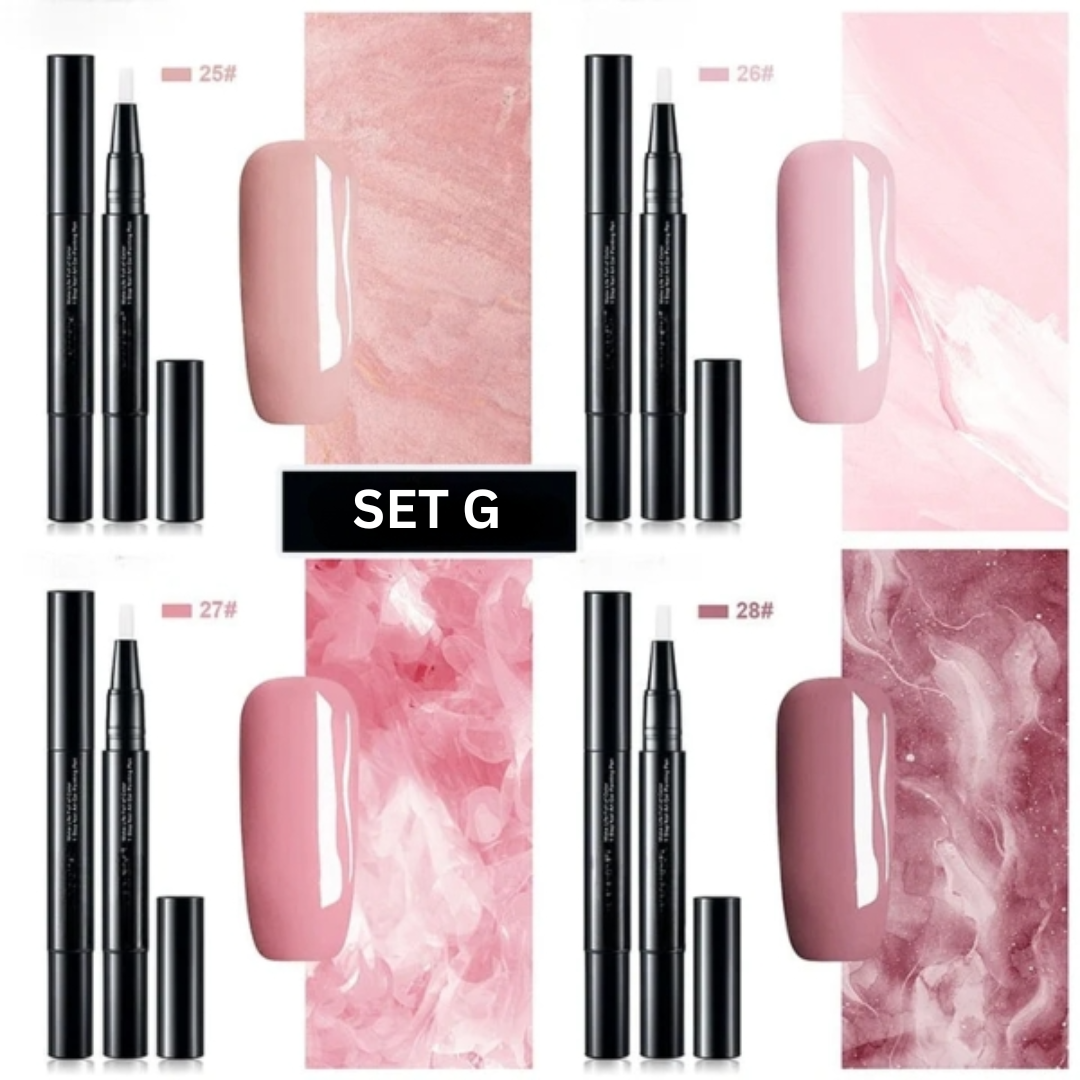 Gelnagelkunstpennen - precieze, sneldrogende manicurekleur
