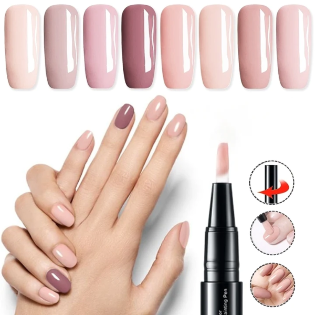 Gelnagelkunstpennen - precieze, sneldrogende manicurekleur