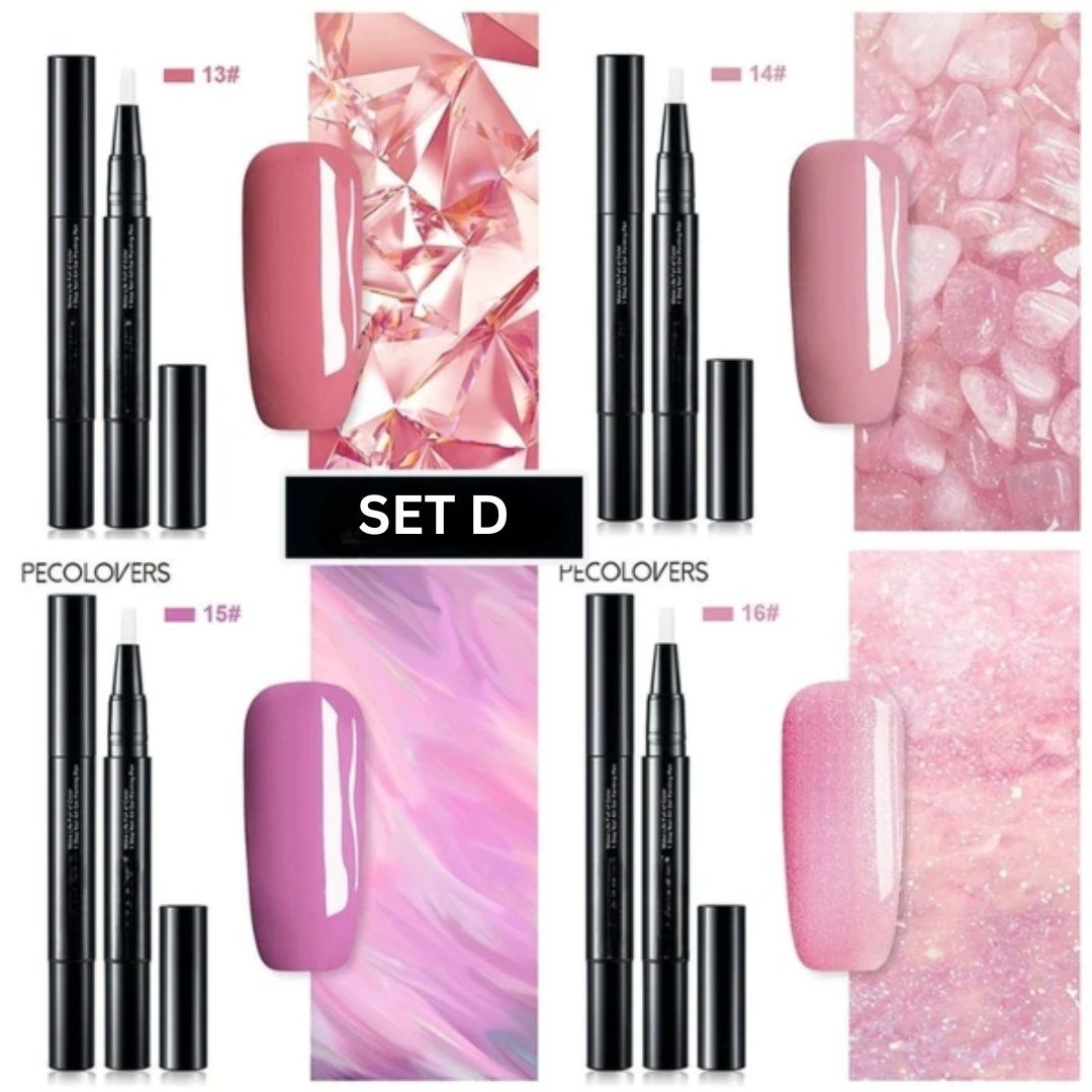 Gelnagelkunstpennen - precieze, sneldrogende manicurekleur