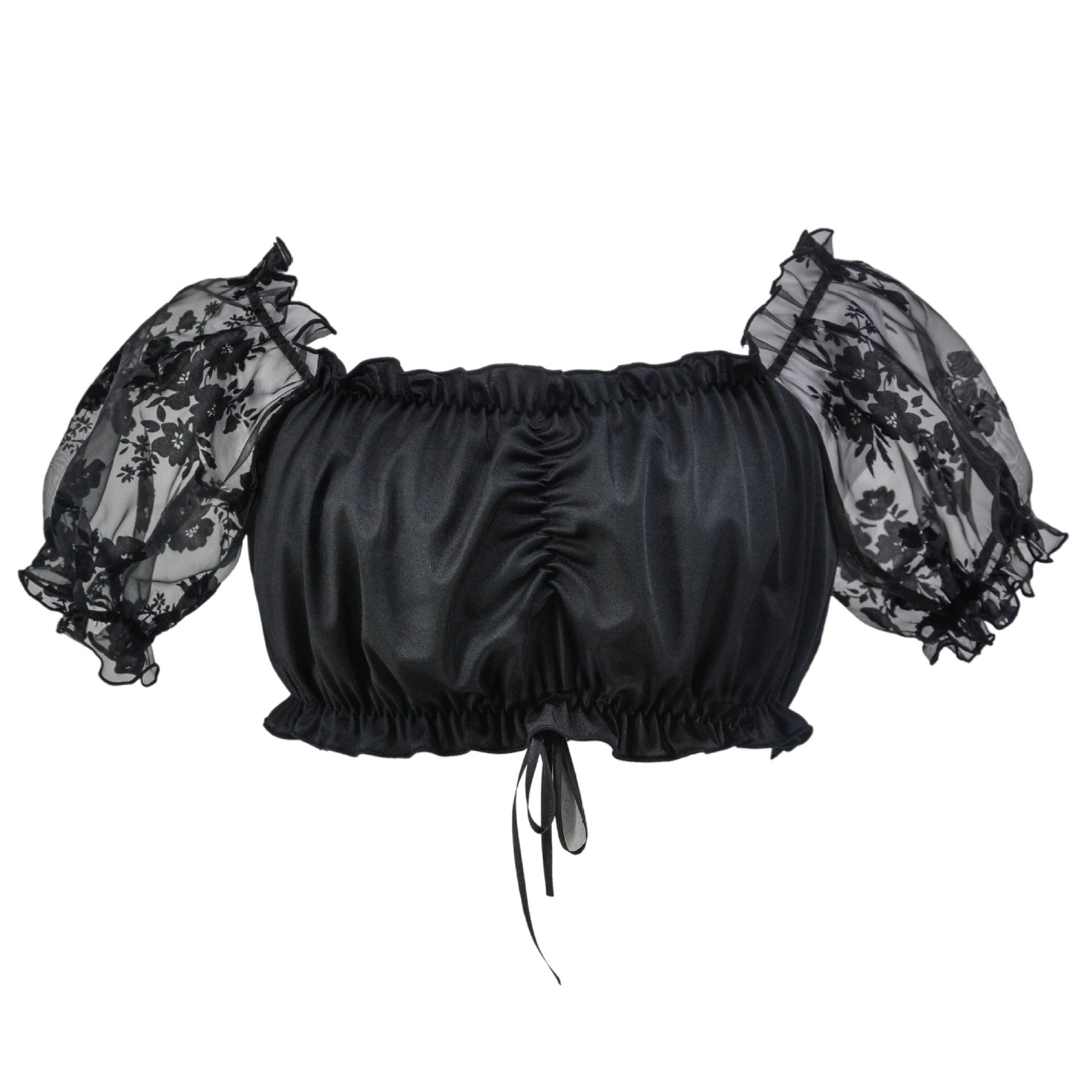Chemisier dirndl traditionnel pour femme – avec manches bouffantes