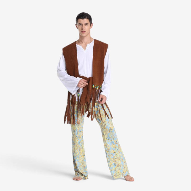 Costume de Far West avec gilet à franges