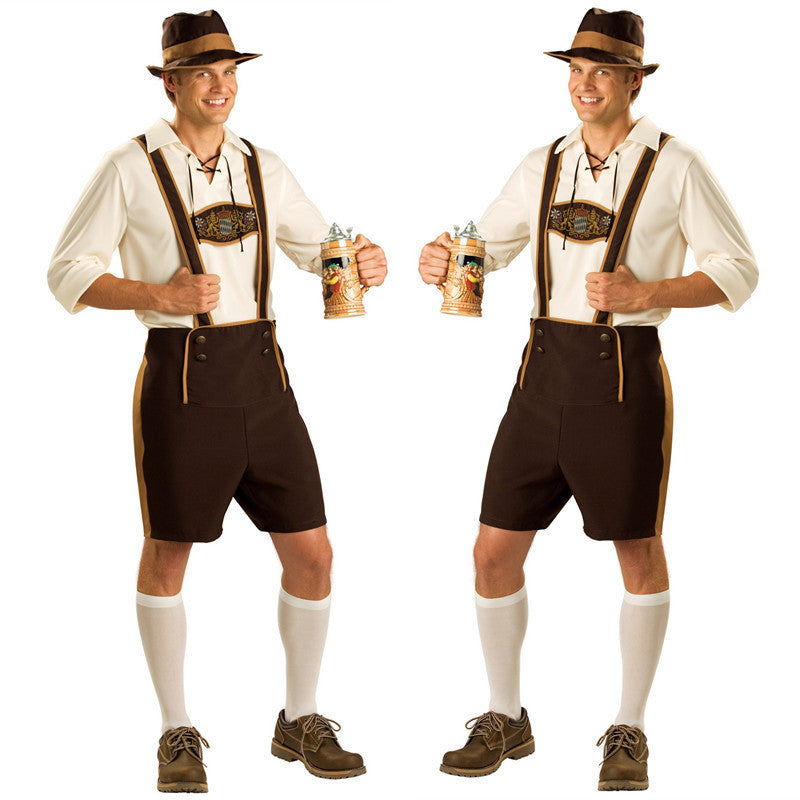 Costume traditionnel court pour homme avec boutons