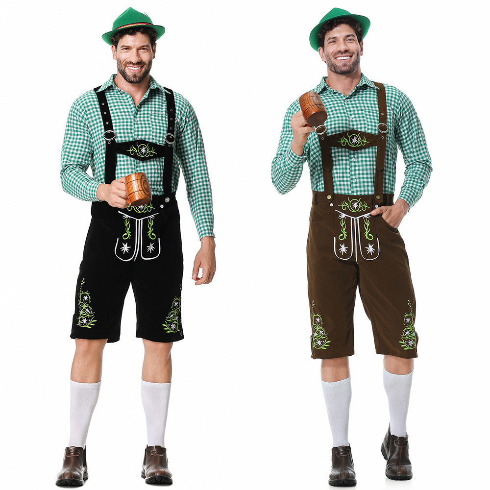 Men's Lederhosen with Intricate Embroidery