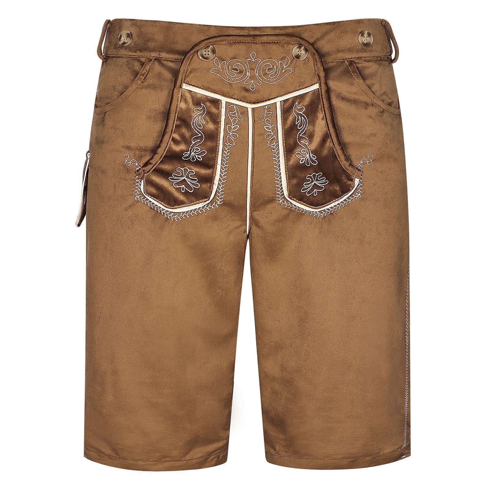 Pantalon traditionnel pour hommes avec braguette brodée