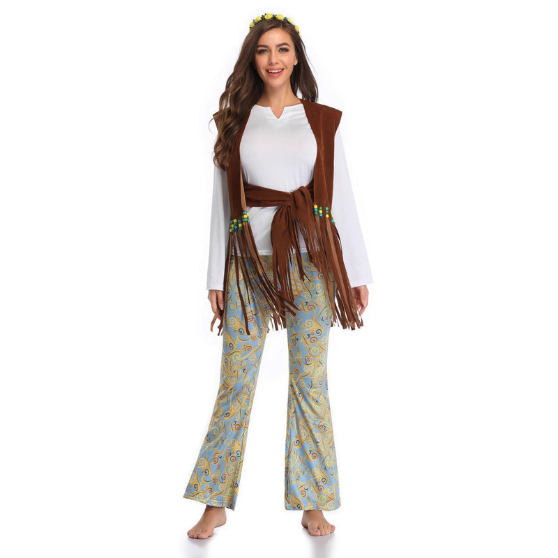 Costume de Far West avec gilet à franges