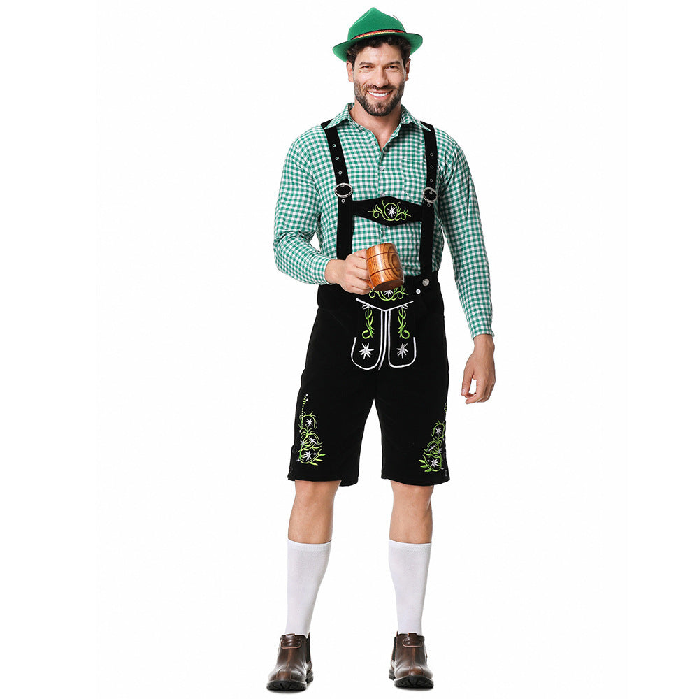 Men's Lederhosen with Intricate Embroidery