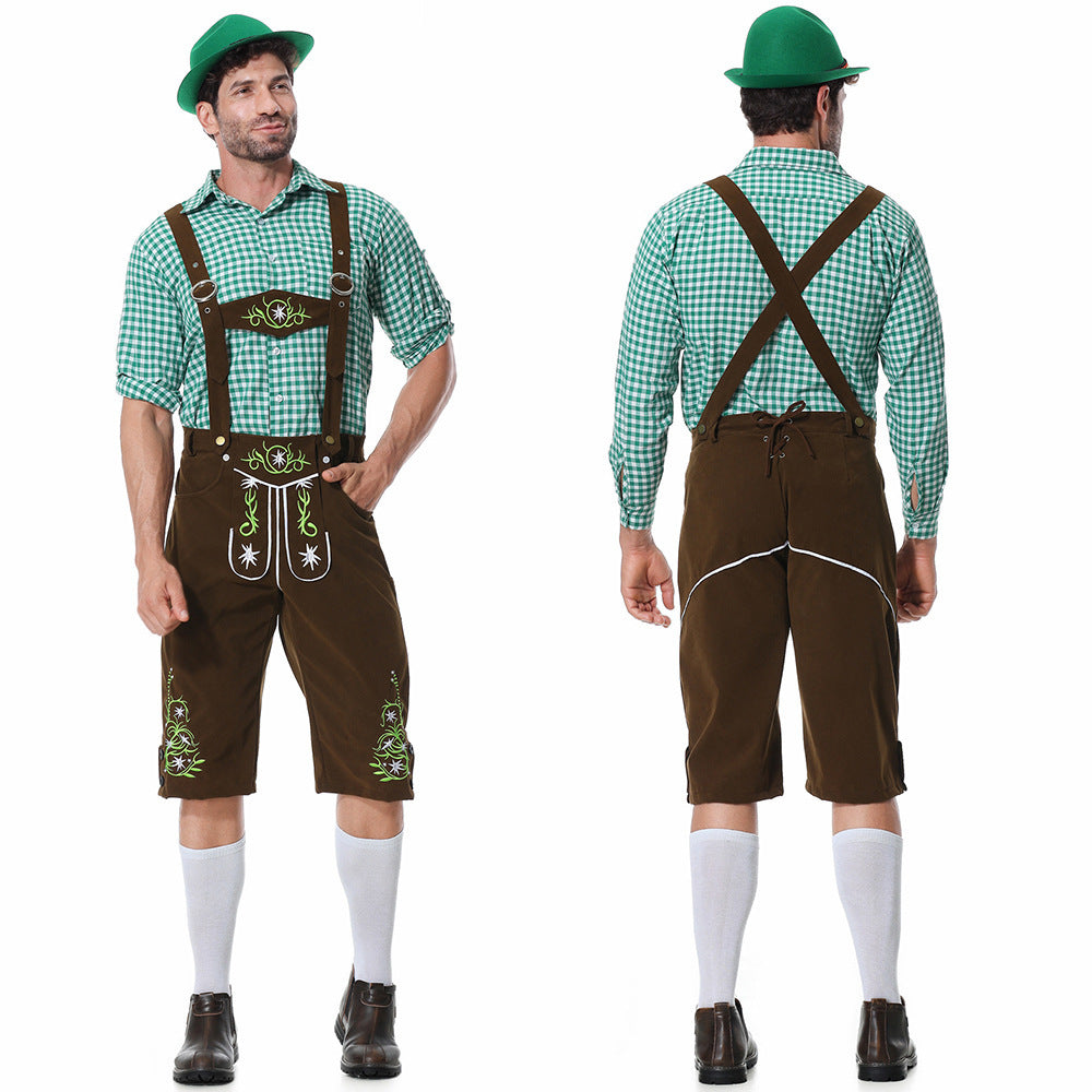 Men's Lederhosen with Intricate Embroidery
