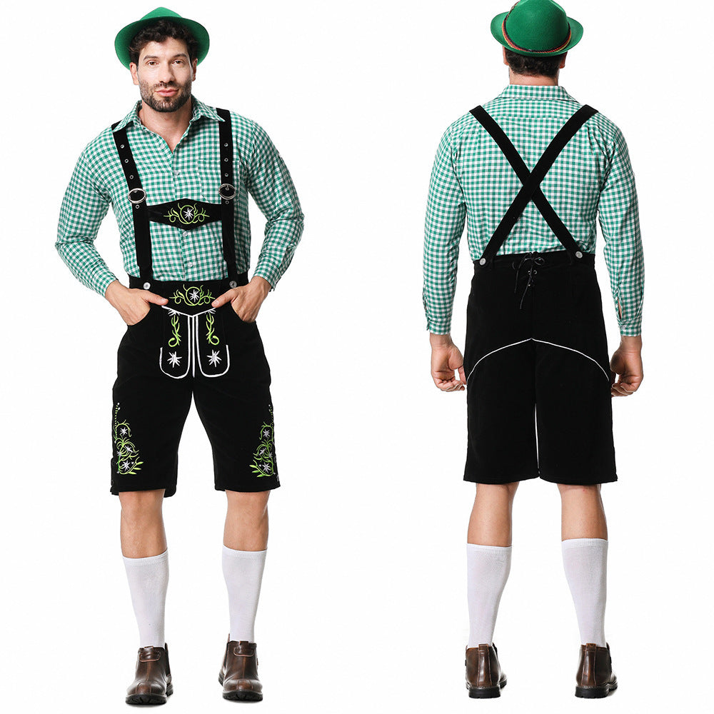 Men's Lederhosen with Intricate Embroidery